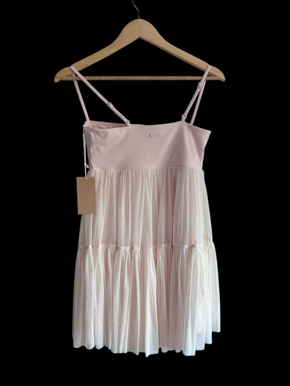 NWT POPFLEX Pirouette Babydoll Dress Tutu Pink Tulle Sz Small - Picture 3 of 9